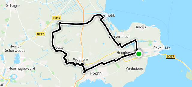 Ride image for vrijdag 60 km