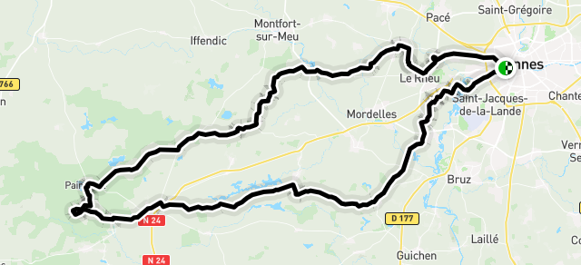 Ride image for TGMAV-Medio Fondo 100km Paimpont