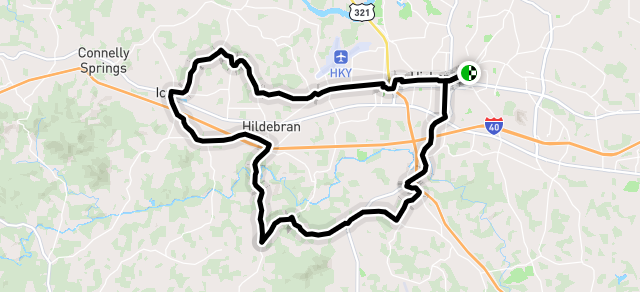 Mountain View - Henry River Rd - Icard - Warlicks Church - Wilson Rd - Longview