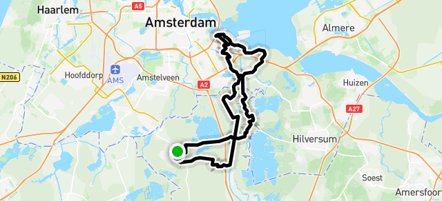 Ride image for diemer zeedijk route  75 km track  koffie bij birds op45 km