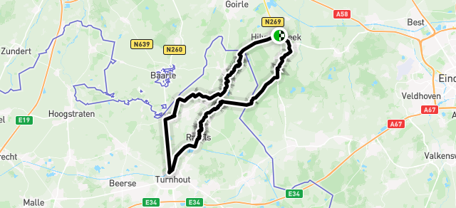 Ride image for Hilvertocht 60 km, zie beschrijving