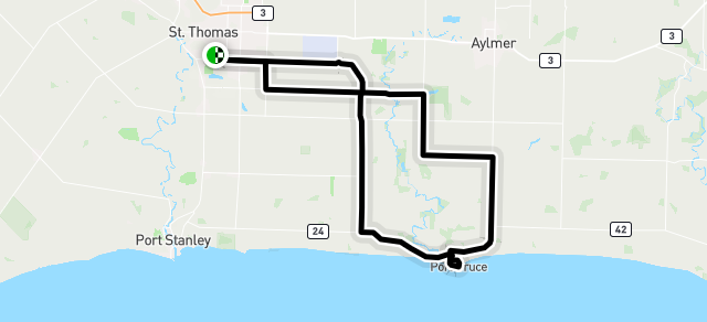 Ride image for Southdale to Pt Bruce Ride Route