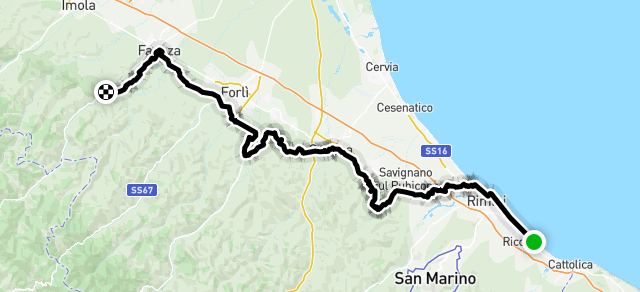 Ride image for Group 2 - Riccione to Brisighella