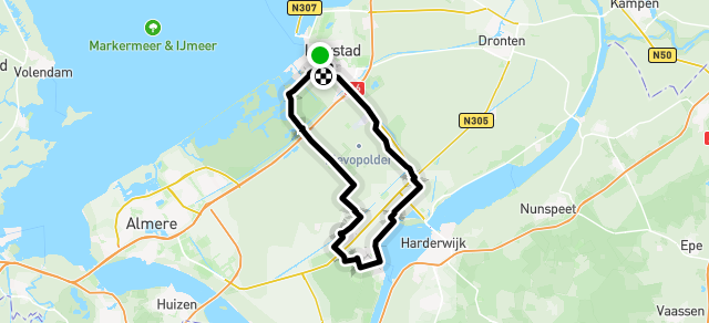 Ride image for Clubrit Groep 2, Route wordt 6 km korter. Zie met rood. Dit om met zekerheid veilig en met licht thuis te komen