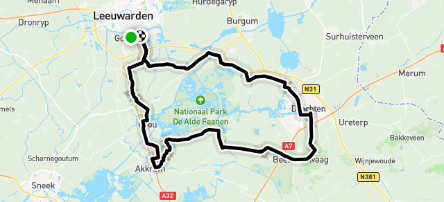 Ride image for RACE - Zondagmorgenrit, 9.00 uur, ca. 70 km (B/C Groep)