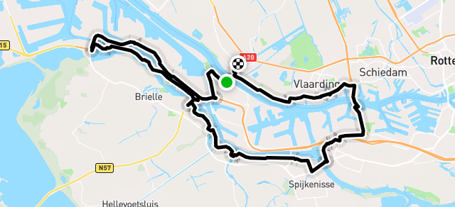 Ride image for Over Voorne.  Pontje van 9u, rustig ritje. Koffie bij terugkomst