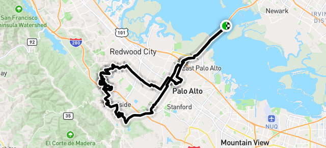 Ride image for Olive Hill, Canada Loop & Emerald Hills - VJ