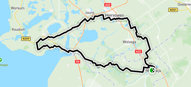 Ride image for Oranjetocht naar Sloten (A en B groep gezamenlijk)