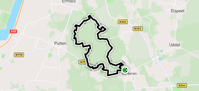 Ride image for 31-01-2026; 27,5 KM | Gereformeerde Kerk Garderen
