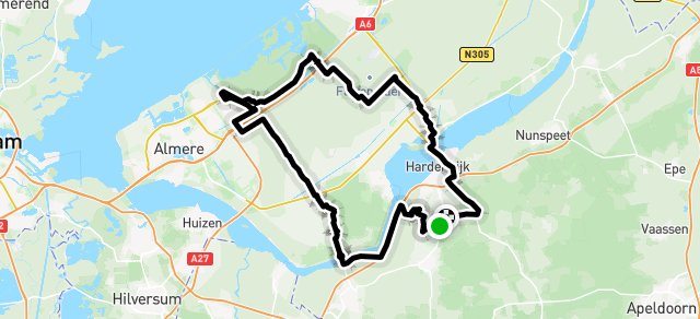 Ride image for rondje Oostvaarders plas , 100 km