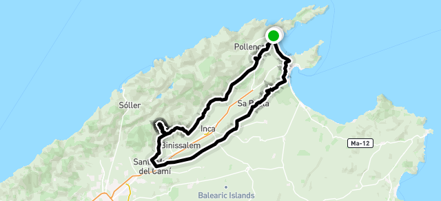 Ride image for Alaro met Es Verger, St Maria del Cami retour cami de Mur