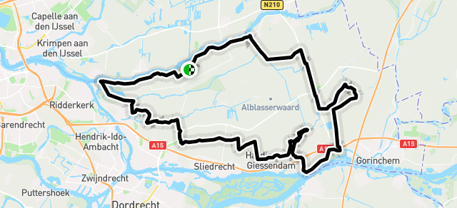 Ride image for (D) Streefkerk - Tocht der Frinten Alblasserwaard