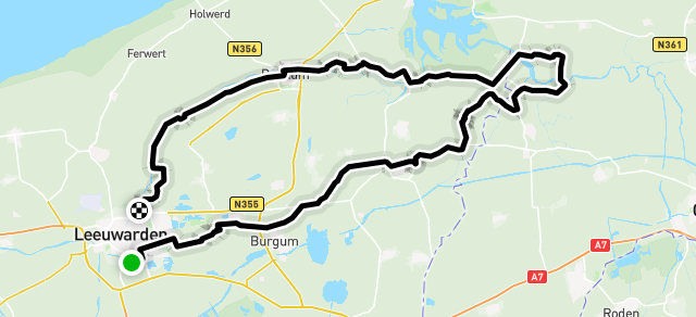 Ride image for RACE - Zondagsmorgenrit, 9.00 uur, ca. 95 km