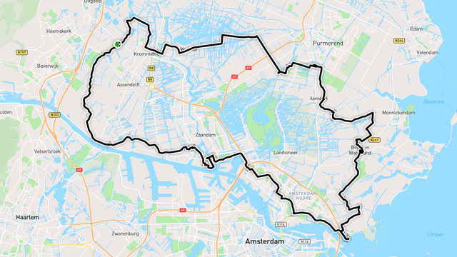 Ride image for Noorder IJ- en Zeedijktoer 80 km