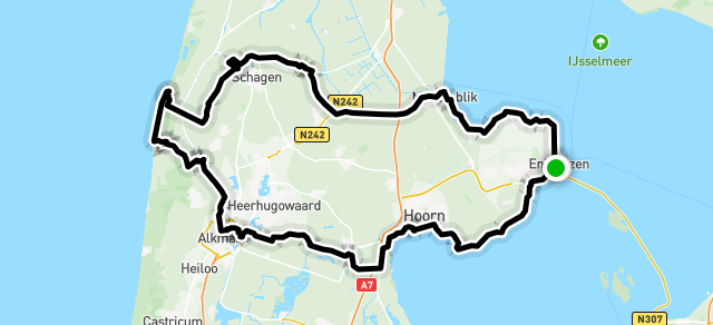 Ride image for West Friesche Omringdijktocht (clubtocht Cyclo)