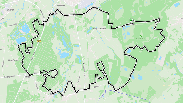 Ride image for Groene route, check paaltjes