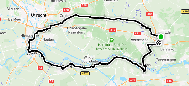 Ride image for W 109k Woudenberg Vianen