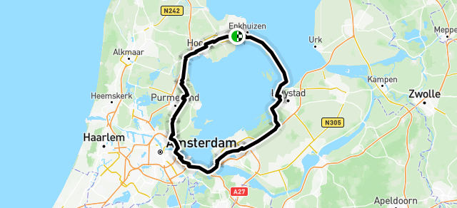 Ride image for Rondje Markermeer Clubrit Juli. ( zonder koffie bij de start)