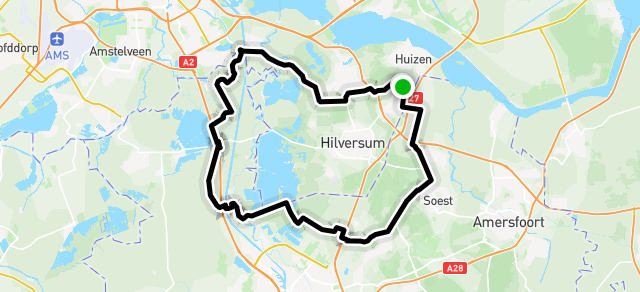 80 km via Tienhoven en Baambrugge - Jeff