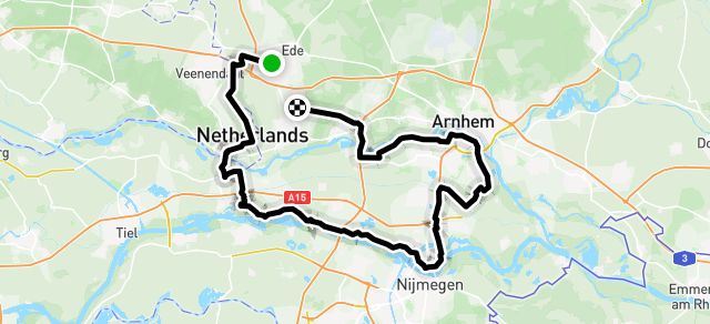 Ride image for W 90k Kesteren Lent Arnhem
