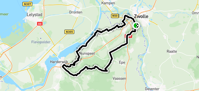 Ride image for TCH B- groep. Tegen de klok in naar Beekhuizerzand