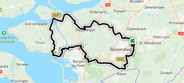 Ride image for route 2  brug tholen