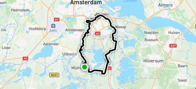 Ride image for diemen rond de kerk 55 km track