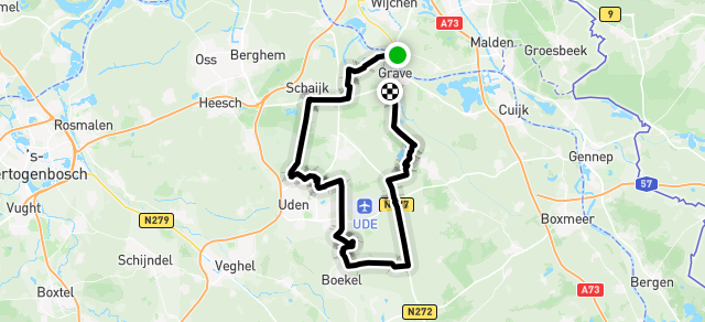 Woensdagavondrit Peelroute kort
