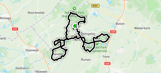 Ride image for gravel HF Havelte Diever 92 km