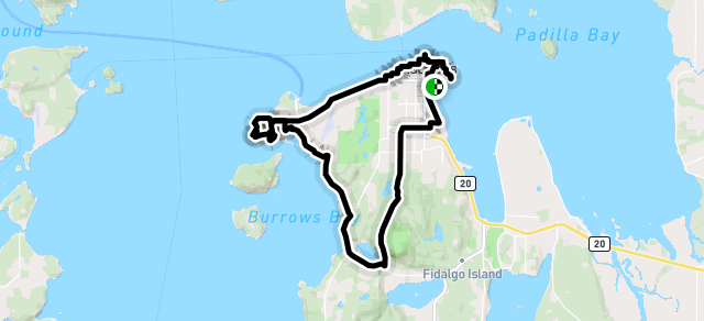 Ride image for Anacortes Seafarer’s Lake Erie, Wash. Park, cw loop 20.6 mi, 1645 ft