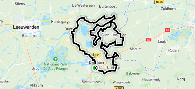 Ride image for Friesche Vlaanderen Tocht 110 km