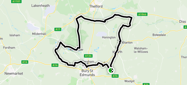 Ride image for THURSDAY ride - Thurston to Elveden