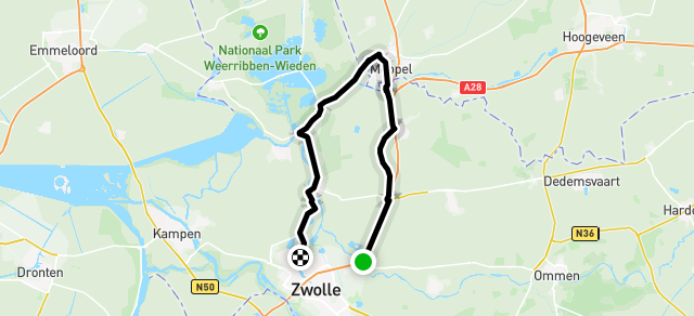 Ride image for Retro zwolle/meppelzwolle meer info op beastybike.nl