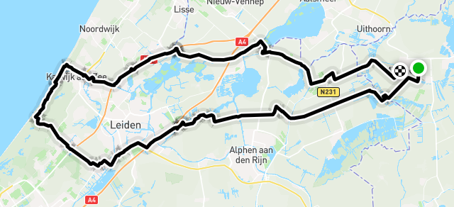 Ride image for Katwijk 98 km track