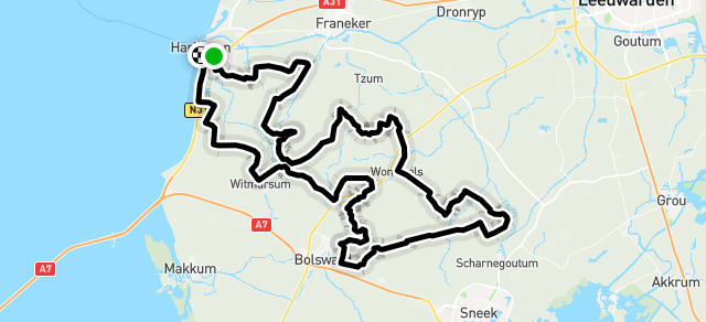 Ride image for Route: 81,1 km Harlinger zomer fietsrit