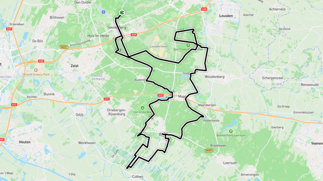 Ride image for Gravelrit 66km Start 't Hooght Van Weerden Poelmanweg 220, 3768 MN Soest_kof bij Froukje Dorpsstraat 31, 3941 JK Doorn