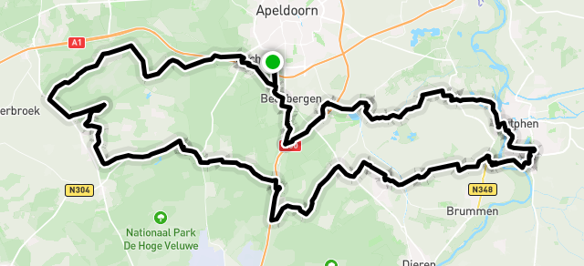Ride image for Gelre ziekenhuizen Toertocht 2026 start Apeldoorn - 110.0 km