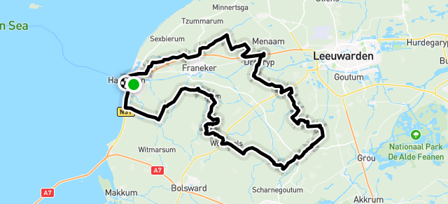 Ride image for Route: 85,5 km Harlingen Fietsrit 31 mei