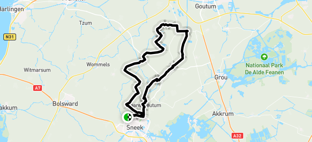 Ride image for 10-04; N; 45 km; vrijdagavondritje