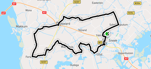 Ride image for 14-07; groep 2/3; 55 km; West