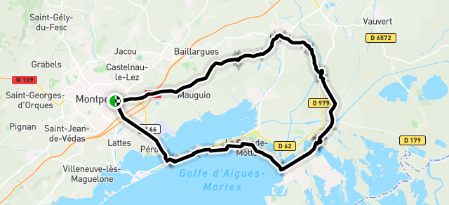 Ride image for Les Samedis de SAMA CT - groupe avancé - direction: Aigues-Mortes
