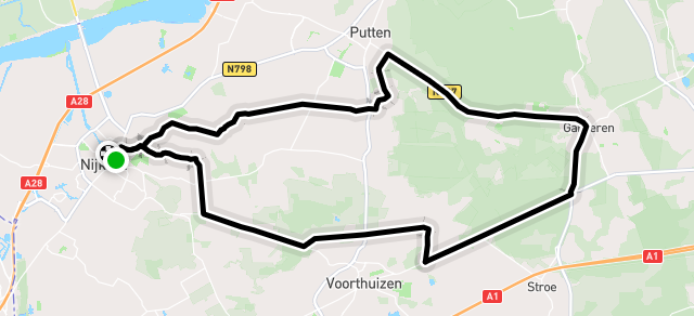 Ride image for rondje garderen 41 km  (groep 5)