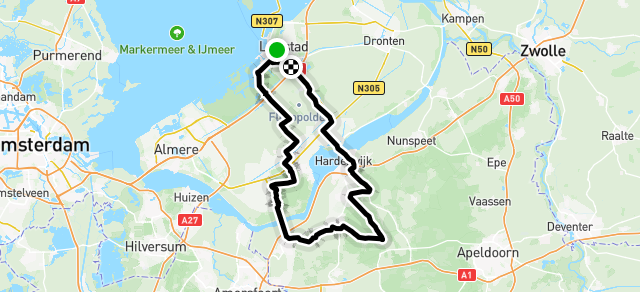 Ride image for Toergroep 2, openbare rit  Horsterwold-Putten-Garderen