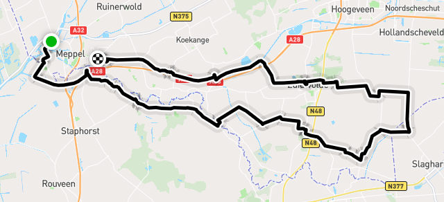 Ride image for Koffie bij de bakker in Zuidwolde  62 km