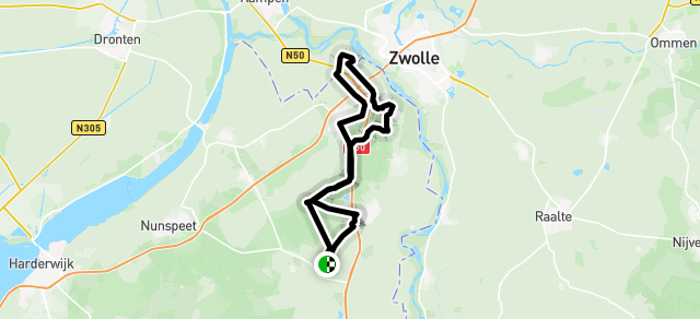 Ride image for Route 14    56 Km Epe-Wezep-Hattemerbroek-Zalk-Hattem-Leemcule-Zuidweg-Heerde-Epe