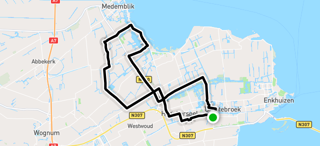 Ride image for vrijdag 30 km
