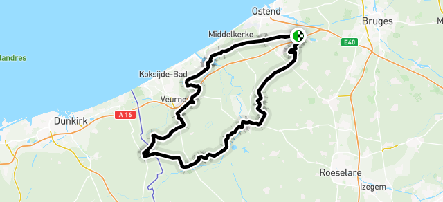 Ride image for BRM Picon en Geneverroute Oudenburg.Lus 1 Piconroute kunnen rijden,2e lus Geneverroute geëindigd na 6 km door kapotte buitenb...