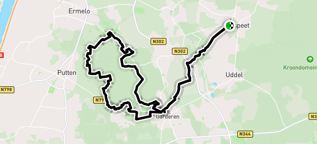 Ride image for 31-01-2026; 45 KM | Gereformeerde Kerk Garderen