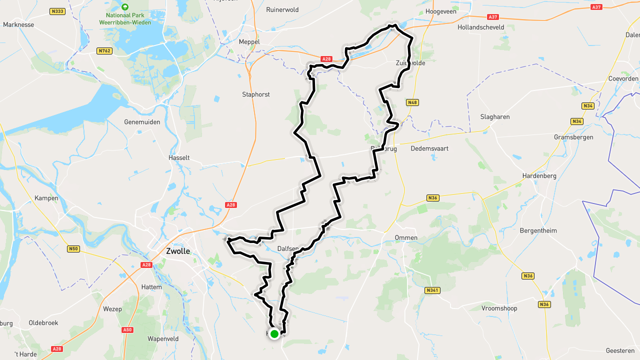 Ride image for Voorjaarstocht 2022-100 km