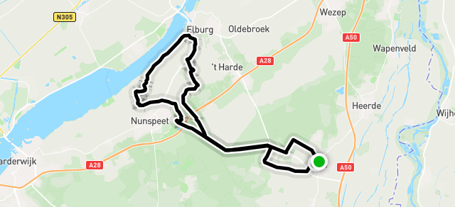 Ride image for Route 48b   50 Km Epe-Nunspeet-Elburg-Epe